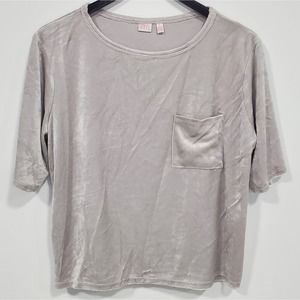 Make + Model Velvet Short Sleeve Top